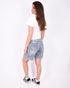 strass stretch jort medium blue