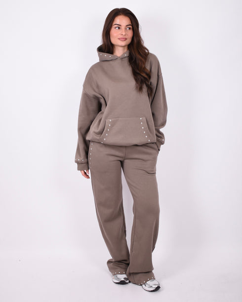 studs tracksuit dark olive