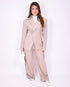 boss babe suit taupe