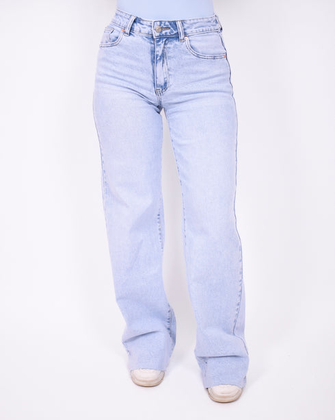tall wide leg stretch jeans light blue