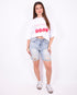 ripped stretch jort vintage blue 3.0