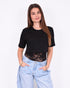 lace layered body black