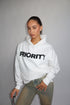 Priority minimalistic hoodie white