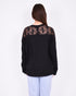 Lace detail longsleeve black