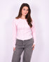 knit snatch top pink