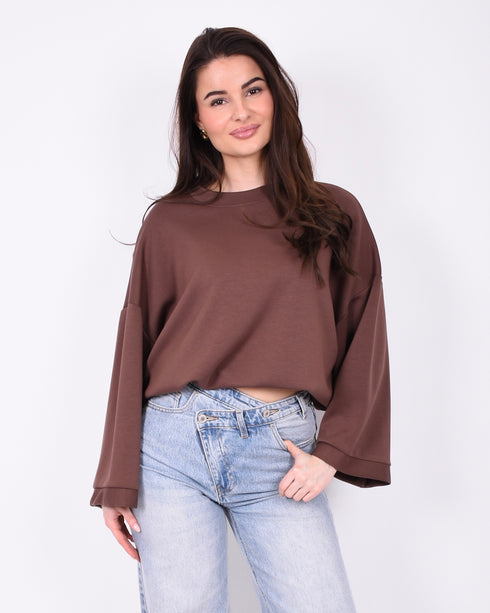 basic oversized t-shirt brown