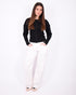 tall wide leg stretch jeans white