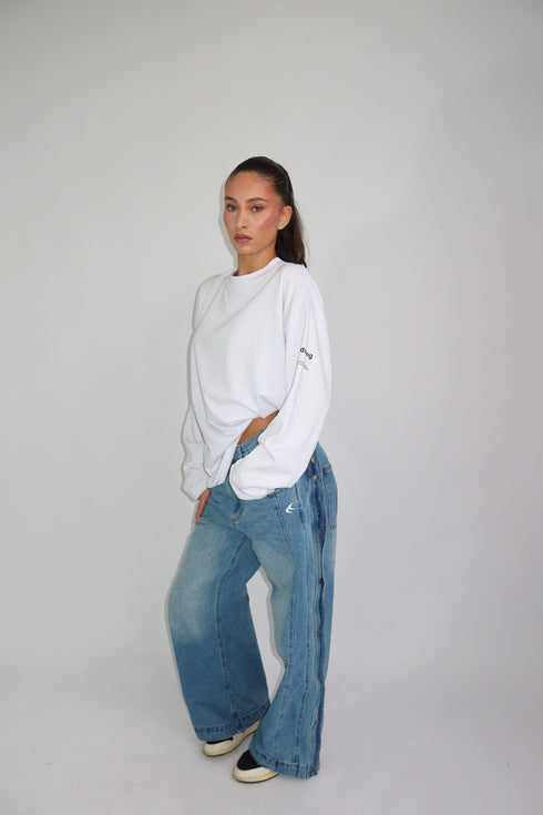priority adulting longsleeve white