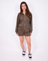 Lined summer tracksuit green