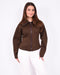Jessy zip Cardigan Brown