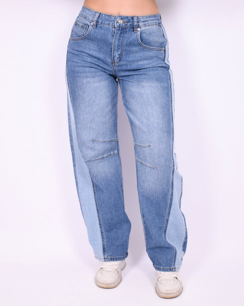 Petit Balloon patch stretch jeans