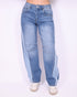 Petit Balloon patch stretch jeans