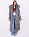 maxi puffer coat grey