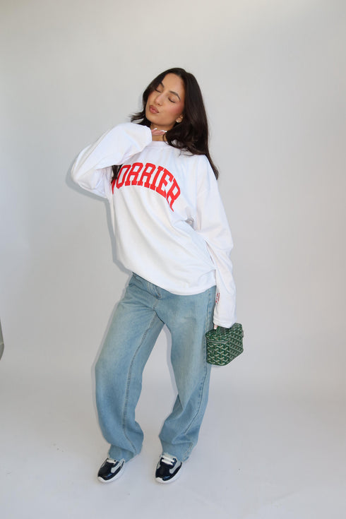 Priority worrior longsleeve white