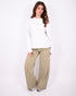 Didi Wide leg jeans matcha green