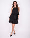 ruffle dress black