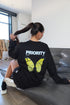Butterfly long sleeve black/yellow