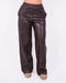 Leather pants Brown