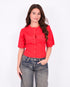 dany knit top red