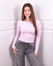 Long sleeve top pink