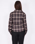 snatch checkered blouse taupe