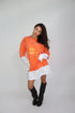 Priority sweaterdress orange