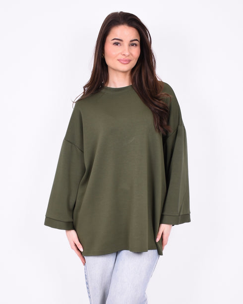 basic oversized t-shirt green