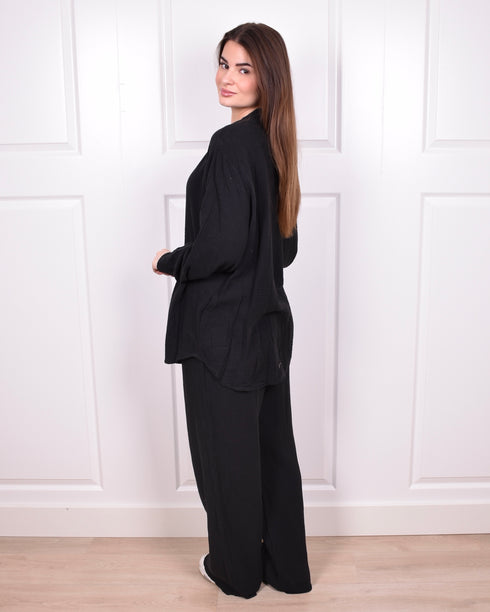 Cotton two piece Black