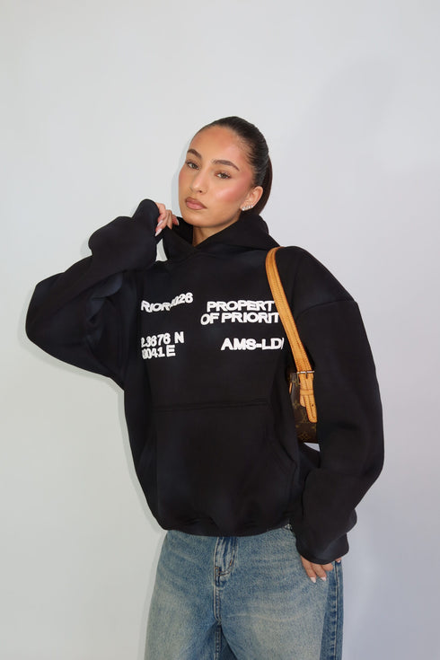 Priority ams-ldn hoodie black