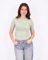 ivy cross top sage green