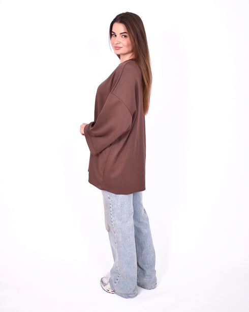 Oversized t-shirt Brown