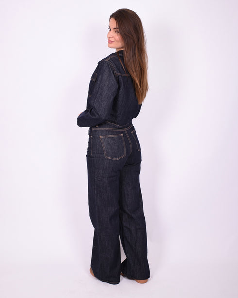 Ivy wide leg jeans dark denim