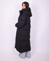 Maxi puffer coat black