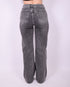 lined stretch jeans grey