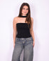 Choker bandeau top black