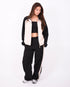 Avery contrast tracksuit black
