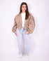 Bomber trenchcoat taupe