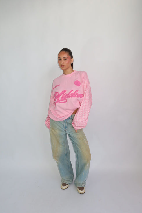 Priority hidden Longsleeve pink