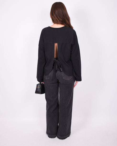 bow longsleeve black