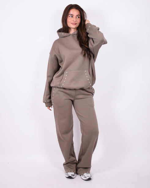 studs tracksuit dark olive