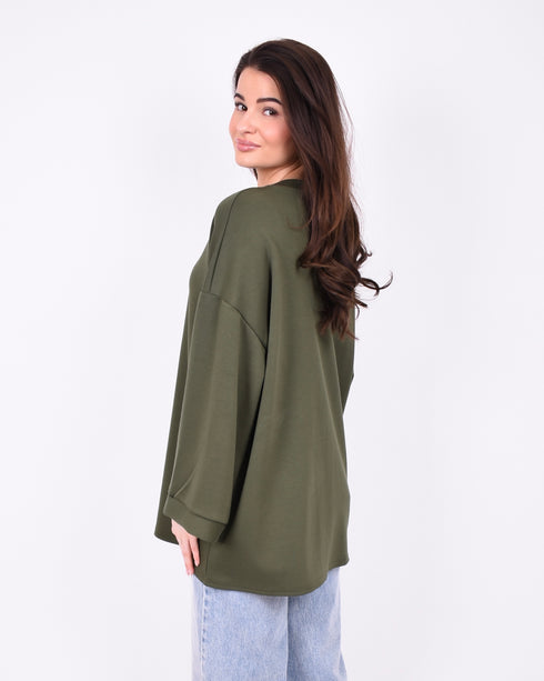 basic oversized t-shirt green