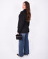 wool blazer black
