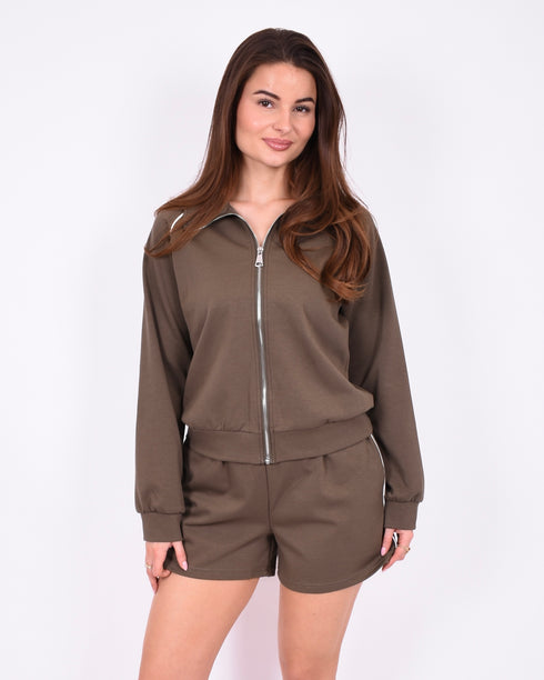 Lined summer tracksuit green