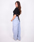 Barrel cargo stretch jeans light blue