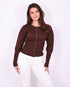 knit snatch top brown