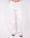 foldover stretch jeans off white