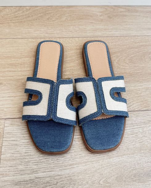 Lily slides denim