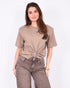 Knot tee camel