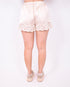 Lace short beige