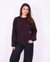 Redefined knit sweater dark brown